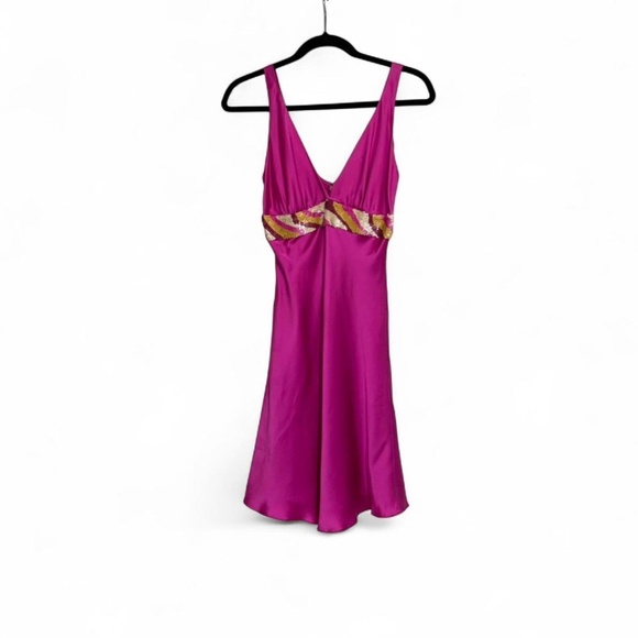 Y2K Hot Pink Mini baby doll dress - Picture 2 of 4